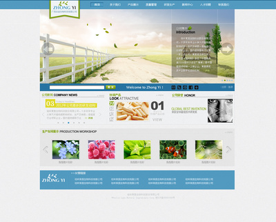 生物科技企業(yè)網(wǎng)站設計方案